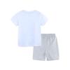 Summer Dinosaur Print Boys' Short Sleeve Set - European & American Style