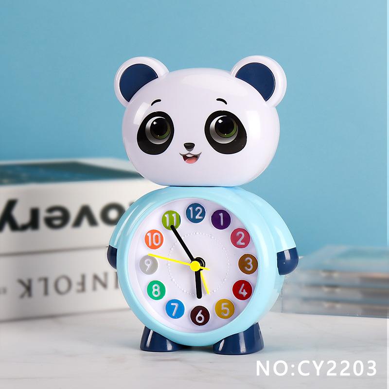 

Мультфильм Панда Будильник Детская Комната Изголовье Кровати Настольный Маленький Будильник Украшение Студенческий Детский Подарок Украшение