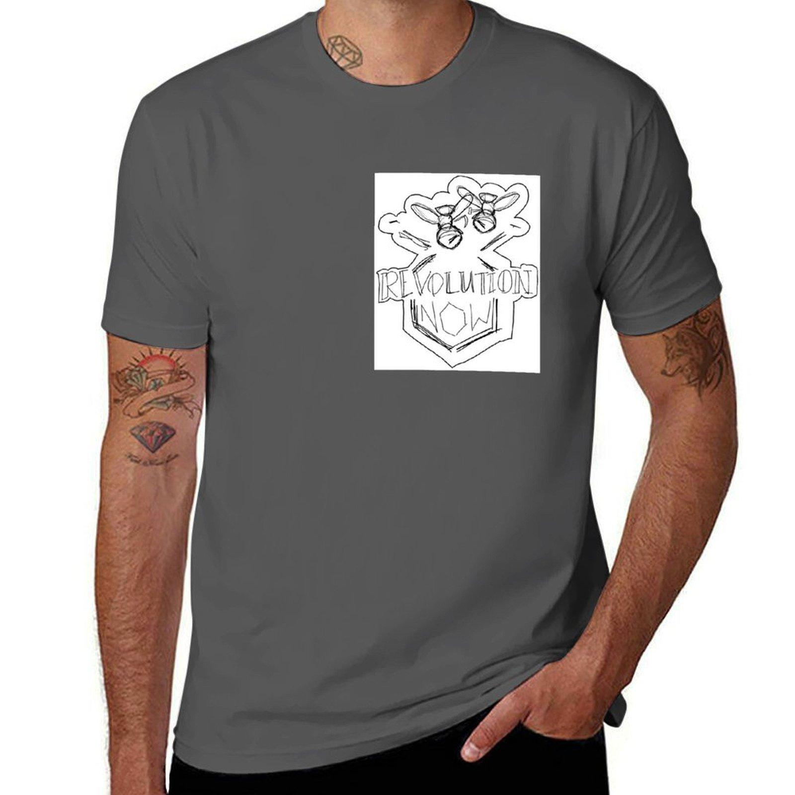 

the beevolution is upon us T-Shirt t shirts cotton 100% t shirt man luxury man t shirt heavy cotton T-Shirt 4XL