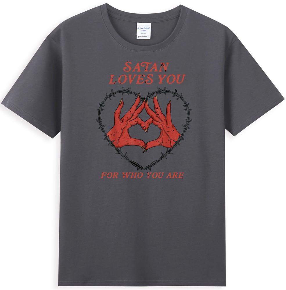 Satan Loves You For Who You Are Vintage Unisexs TShirt