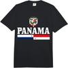 Panama Flag Pride Panamanian Hispanic Soccer Sports Comfort Colors Adult Heavyweight T-Shirt
