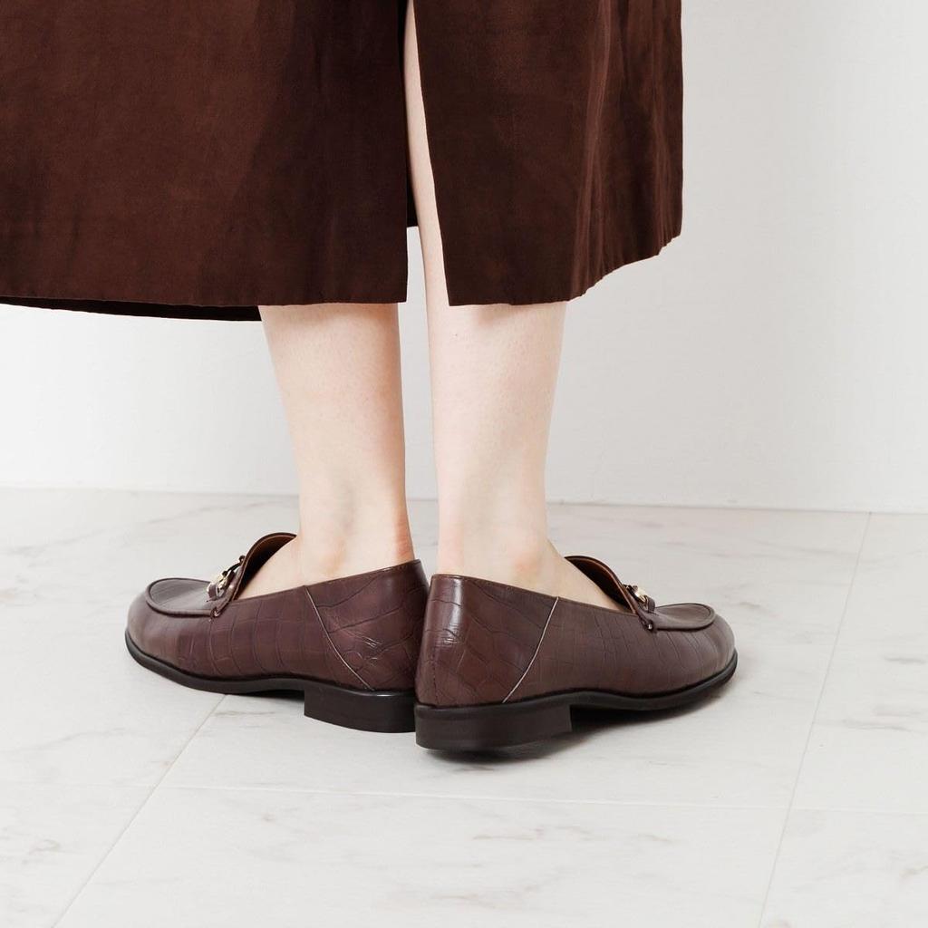 Genuine Leather Cushioned Soft HIMIKO Himiko Babouche Bit Loafers 651304 D Brown 240