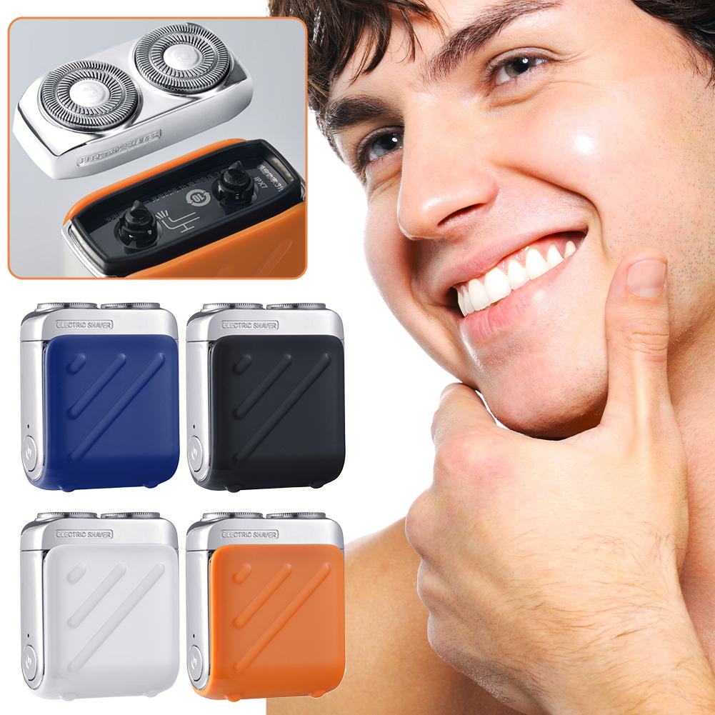 USB Rechargeable Rotary Dual Ring Electric Shaver, Electric Razor for Men, Portable Shavers Razor with Ipx7 Waterproof Wet/Dry