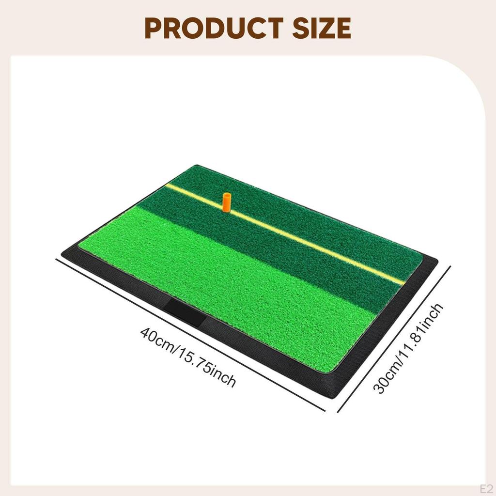 Golf Hitting Mat 30cmx40cm Portable Indoor Outdoor Accessories Anti Slip for Training Course