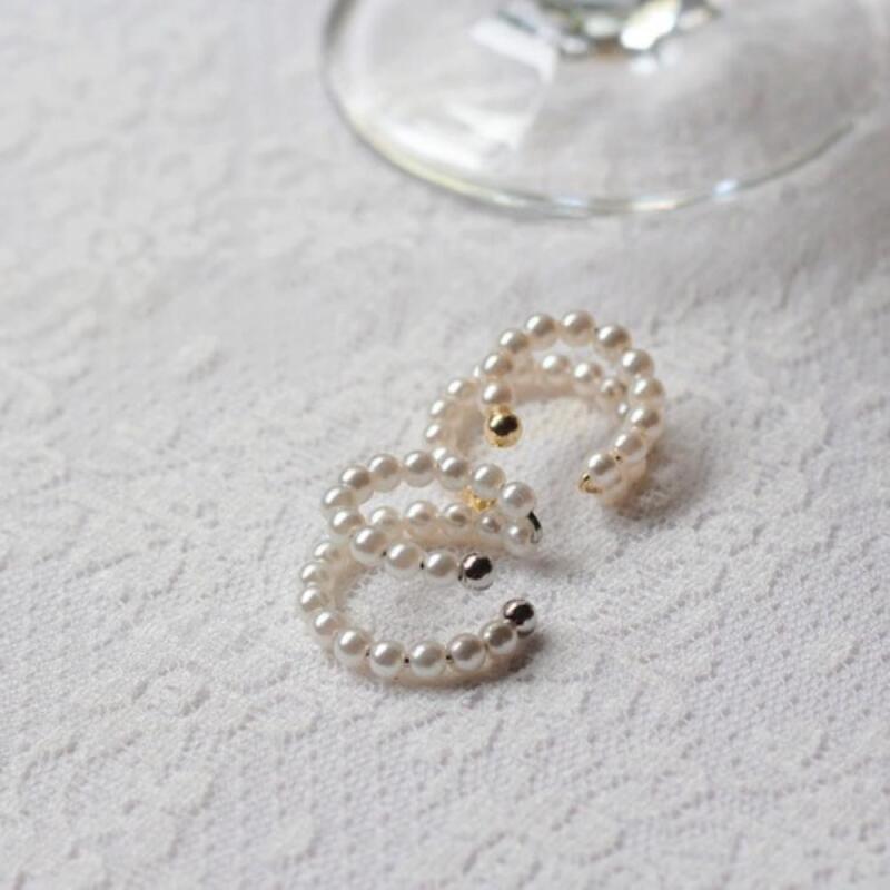 

Diriny Women s Gold Earrings, Bracelet, Ear Cuff, Silver Pearl Silver