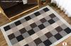 Sayan Sayan Washable Antibacterial and Modern 185x240cm Tatami Made in Japan Odor-Resistant Rug, Block, (3 Mats), Black,