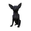 3D Printed Chihuahua Figurine, Modern Black Dog Statue, Plastic Puppy Sculpture for Desk Decoration, Gift for Pet Lovers