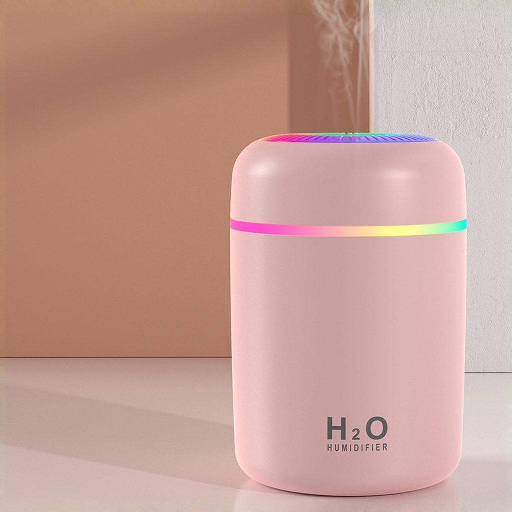 Humidificateur Tasse Colorée avec Lumières Clignotantes, Diffuseur d'Arôme, Purificateur de Bureau et de Voiture