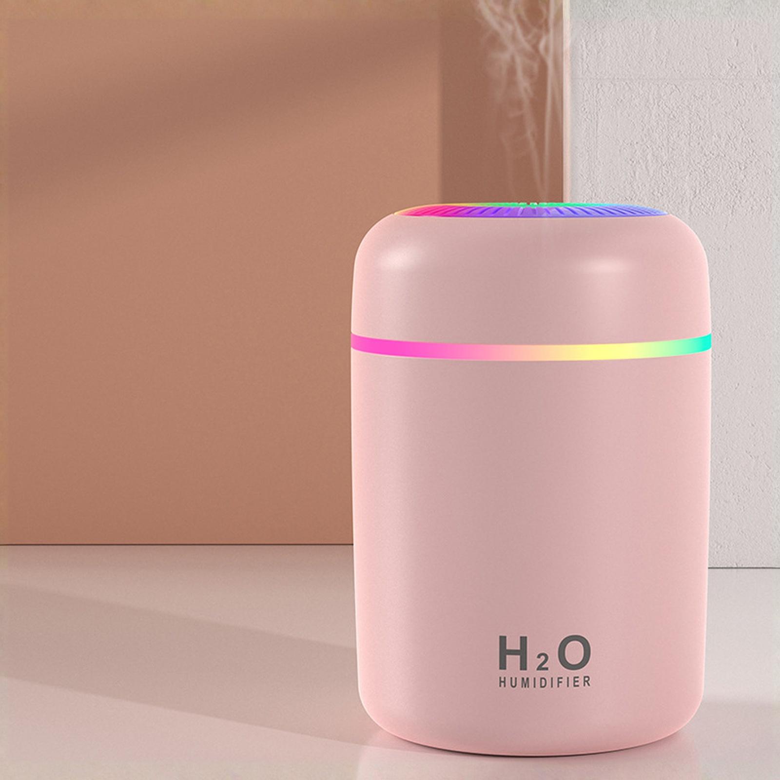

Colorful Cup Humidifier with Running Lights , Aroma Diffuser , Desktop Car Purifier one size розовый