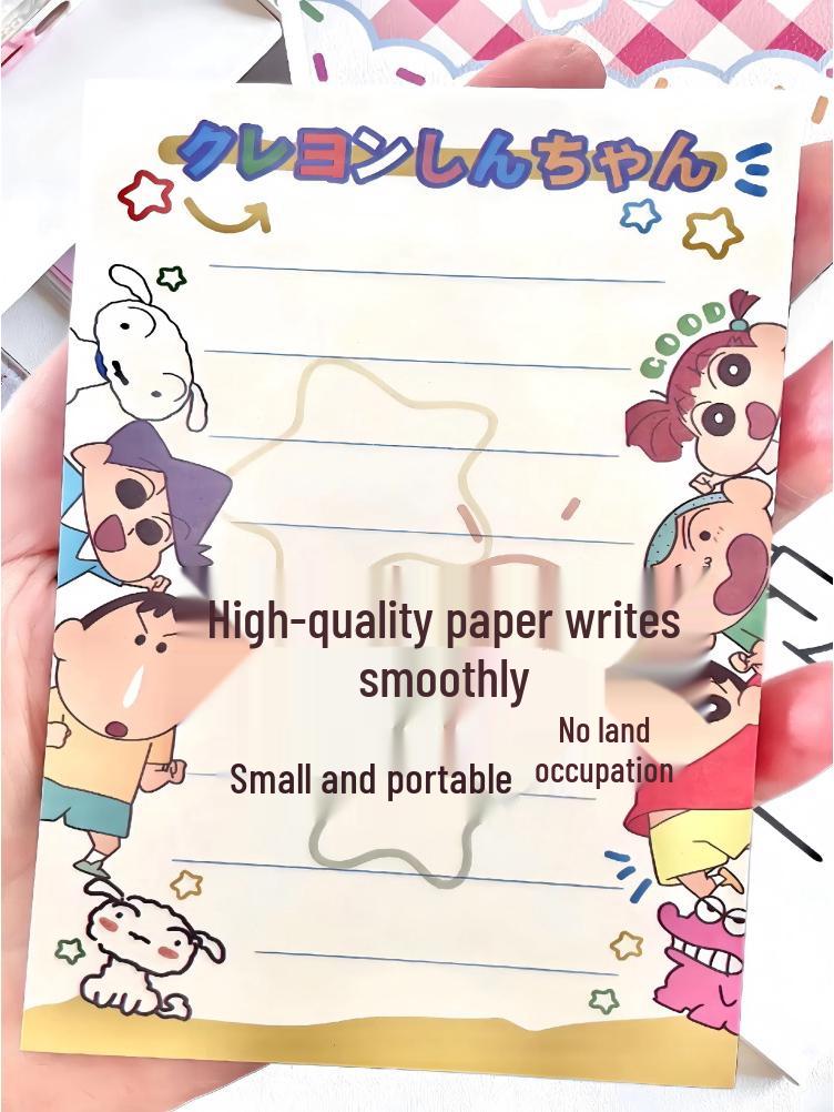 Crayon Shin-chan A7 Cute Colorful Cartoon Notepad - Creative Student Style