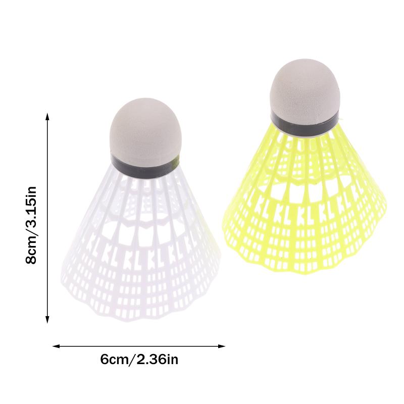 6Pcs/Paper Tube Nylon Plastic Badminton Shuttlecock For Practice Portable Shuttlecocks Sport Training Kids Entertainment