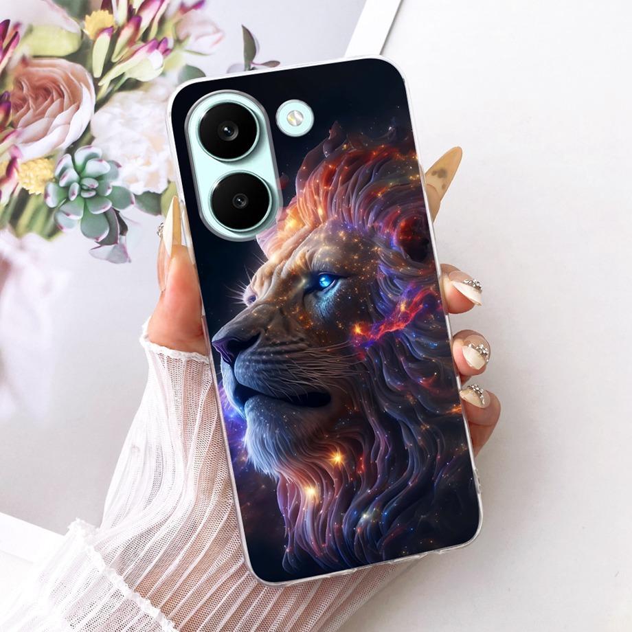 Flower Cartoon Fashion Design Clear Phone Case For Xiaomi Poco X8 Pro Max Redmi Turbo 5 Max Capa Soft Silicone Back Cover Coque
