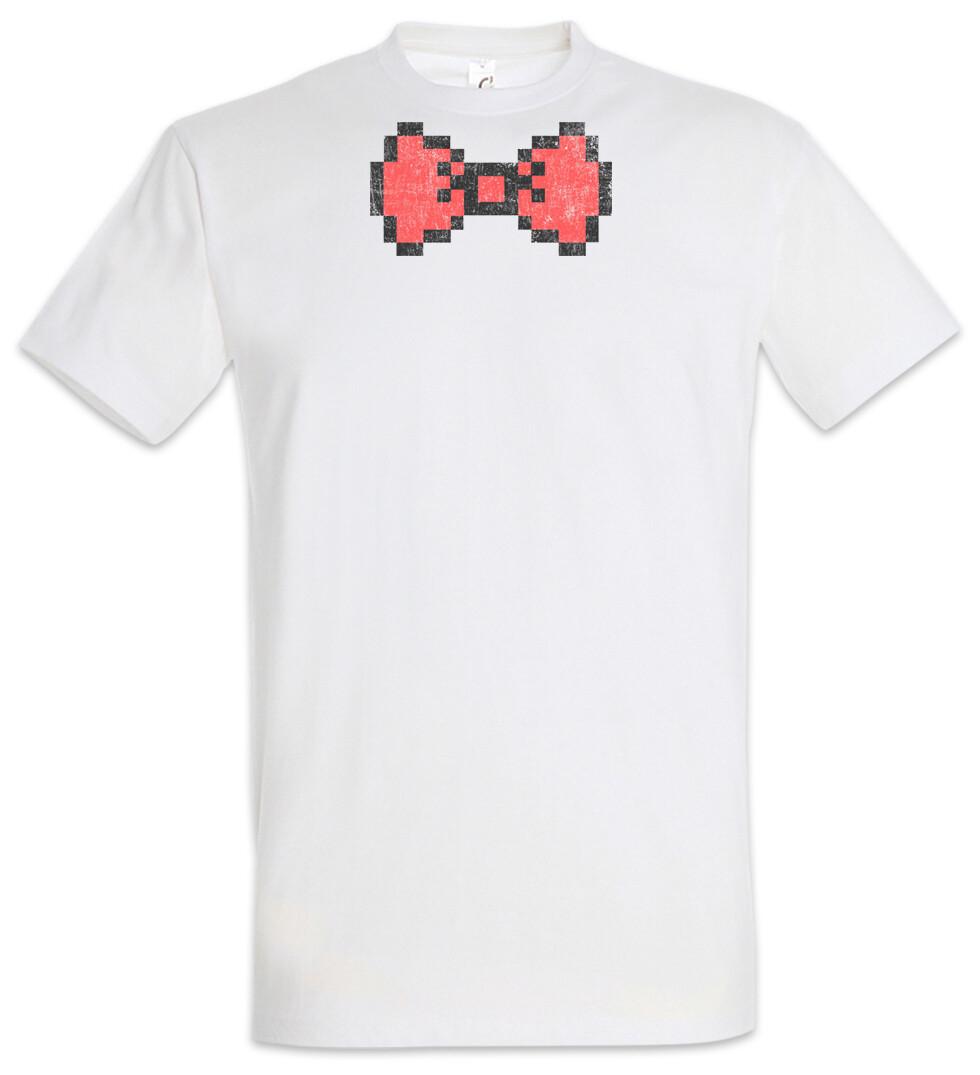 

Pixel Bowtie T-Shirt Mens Womens Tees Top Red Bow Tie Suit Suits Fun Gamer Geek Nerd Gaming Games 3XL