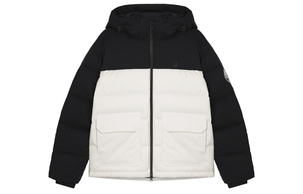 Men's Jacket FILA Fitness Down Jacket Unisex Steam White