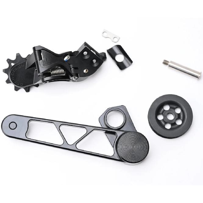 Acrz For Brompton Folding Bicycle 7-Speed Shifting System Suitable For A/C/P/T Line Aluminum Alloy CNC Transmission Kit 206g New Black C-line