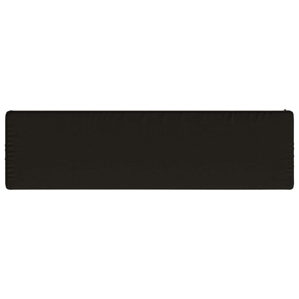 2 piece Bench Cushions VUGHT 2 pcs 100percent Polyester Black