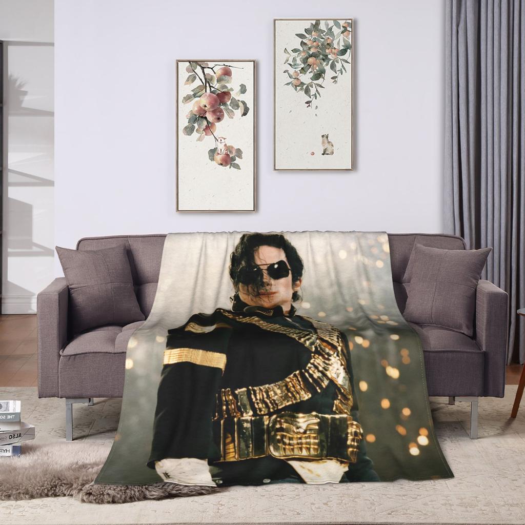 Super Star Michael Jackson Blanket Velvet Autumn/Winter  Multi-function Super Soft Throw Blankets for Bedding Car Bedspreads
