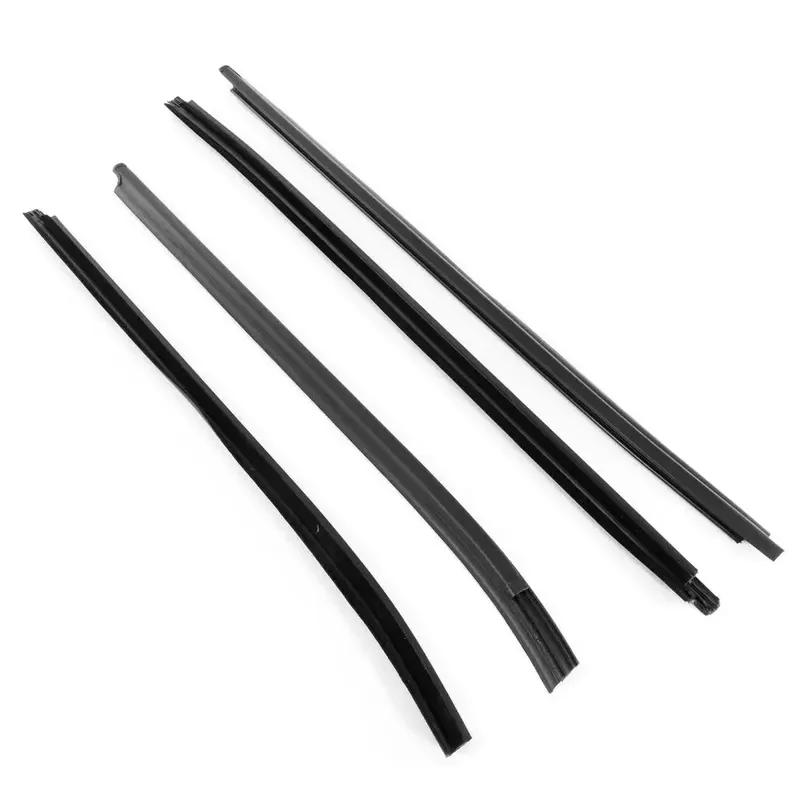 Window Weatherstrip Glass Seal Belt Rubber Moulding Trim Strips for Toyota HILUX SR5 4Doors 2005-2015 68161-0K010 68162-0K010