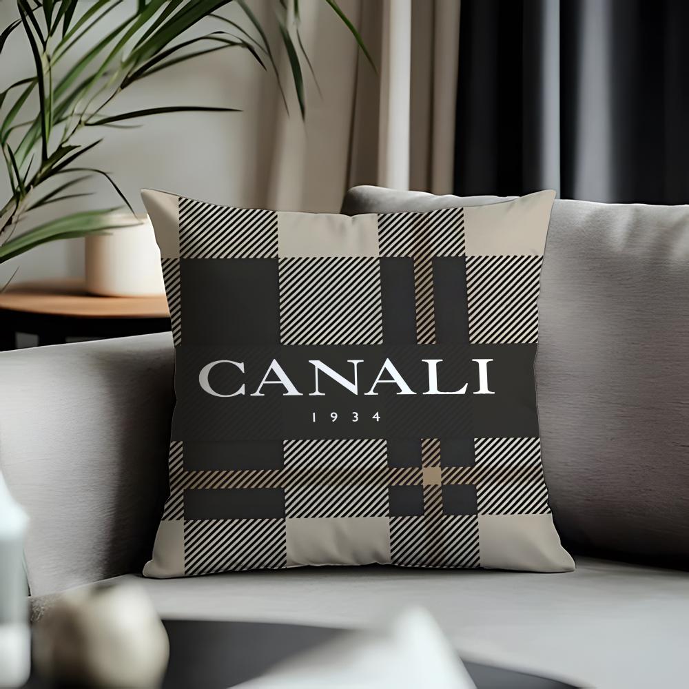 Hot CCcanalied Cushion Cover Antidustmite Pillowcase Invisible Zipper Silky Short Plush Sofa Cushion Cover