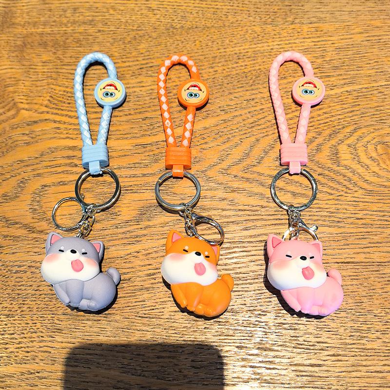 Shiba Inu Schlüsselanhänger Cartoon Hund Niedlich Paar Beste Freundin Greifautomat Schülergeschenk Geschenk Personalisierte Geschenke Y2k Mode Spielzeug Anime