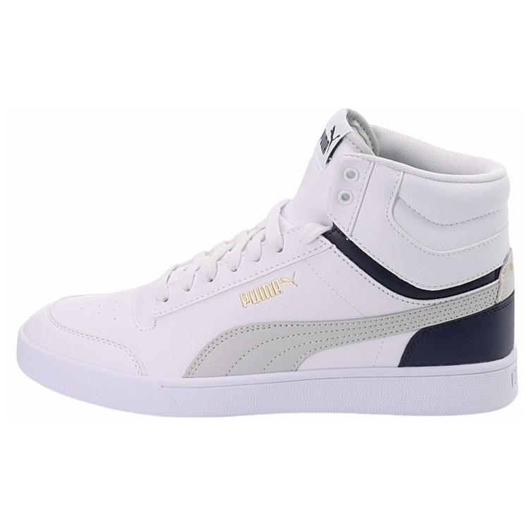 PUMA Shuffle Mid  White Grey Peacoat  Men s 380748-05 EU 35.5