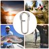50 BUC Clipuri de Pescuit Ovale Puternice din Oțel Inoxidabil Conector Snap Interlock Accesorii Mărime Mare