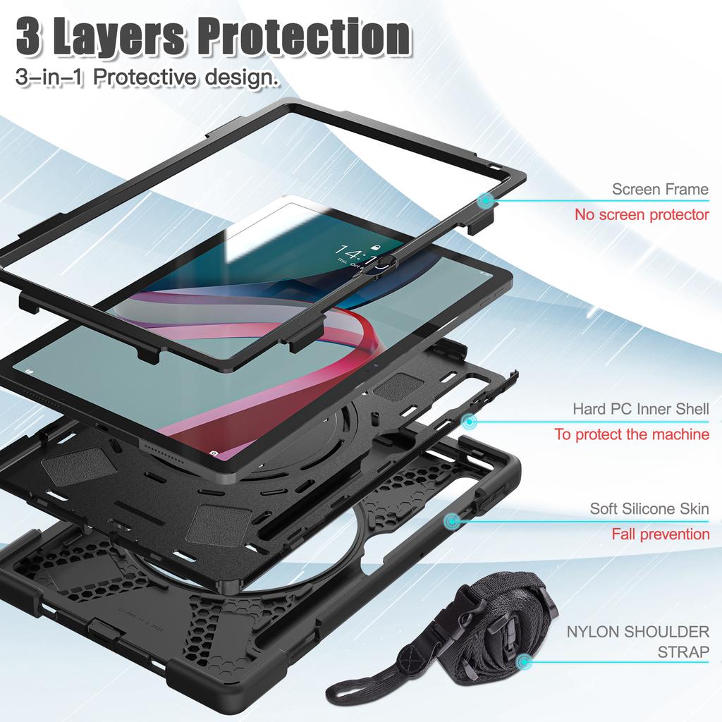 Hülle Für Lenovo Xiaoxin Pad Pro 2022 11,2 Zoll Tab P11 Pro Gen2 TB-132FU 138FC Robuste Hülle Mit 360 Grad Drehbarer Griff