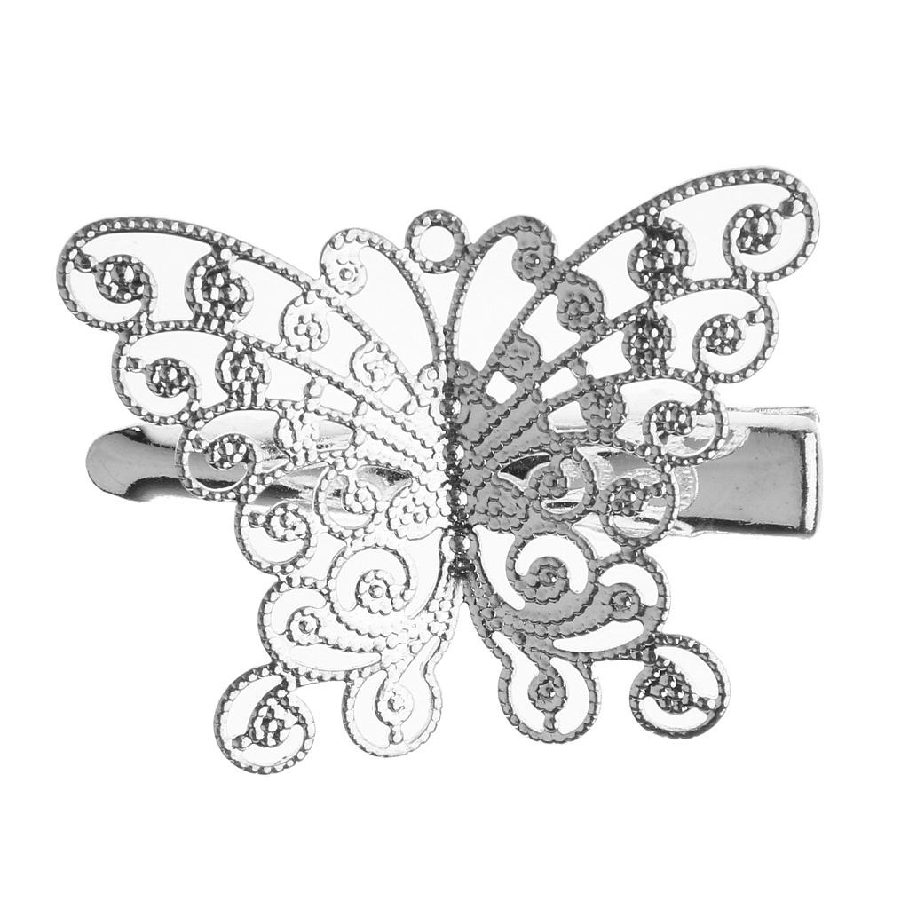 10pcs Fashion Hollow Butterfly Hair Clips Barrettes for Women Girls