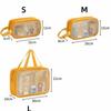 Cute PVC Cartoon Cosmetic Bag Large Capacity Swimming Beach Bag Toiletry Storage Bag Translucent Waterproof Travel Makeup Bag