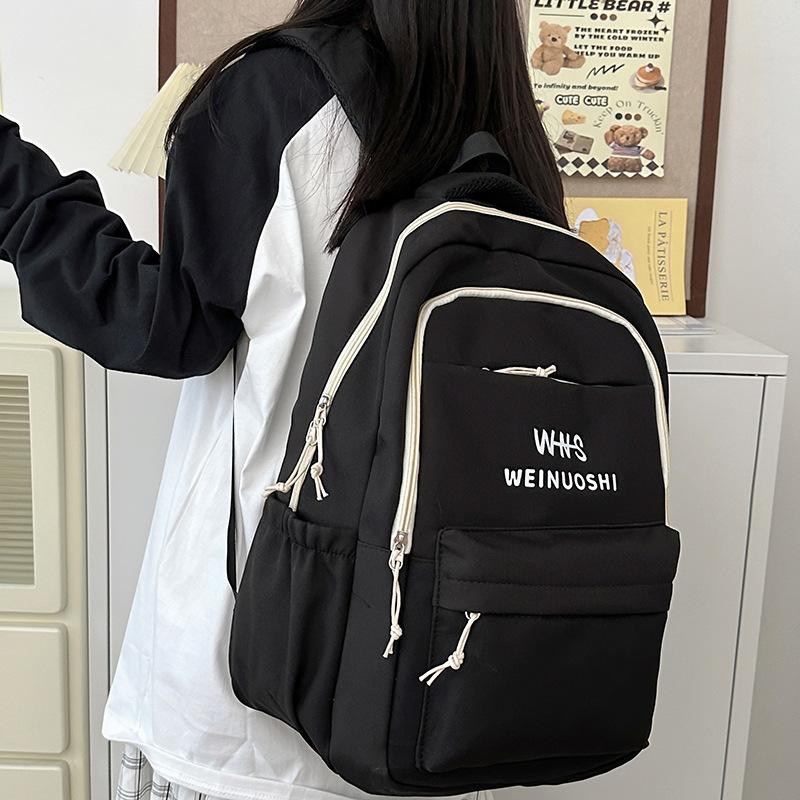 New Elementary School Schoolbag for Girls Junior High School Students Large Capacity Letter School Backpack Backpack