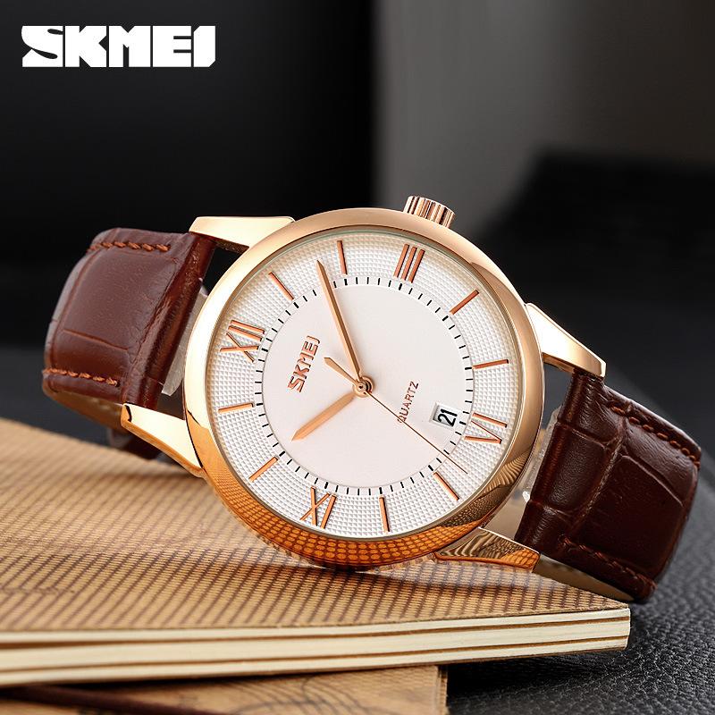 Men's Watch Fashion Simple Waterproof Men's Watch Men's Leather Quartz Watch