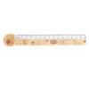 15cm Transparent Cartoon Ruler with Wavy Edge - Cute Plastic Drawing Scale for Students