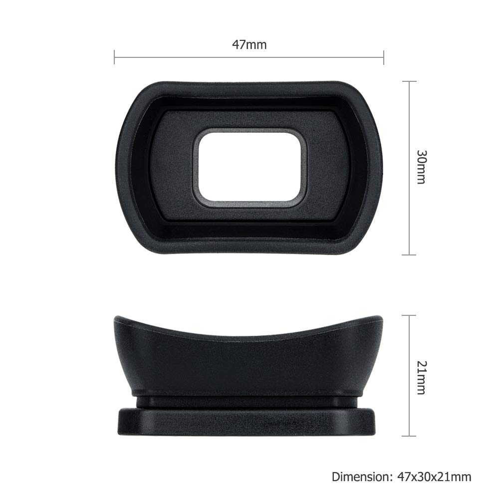 Kiwifotos Replacement Long Soft Viewfinder Eyecup for Nikon D750, D610, D600, D7500, D7200, D7100, D7000, D5200, D5100, D5000, D3500, D3400, D3300,