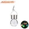 Solar Hanging Lights, Christmas Decoration Lights with Multi-Color Changing Cracked Glass Hanging Ball Outdoor Lights Waterproof