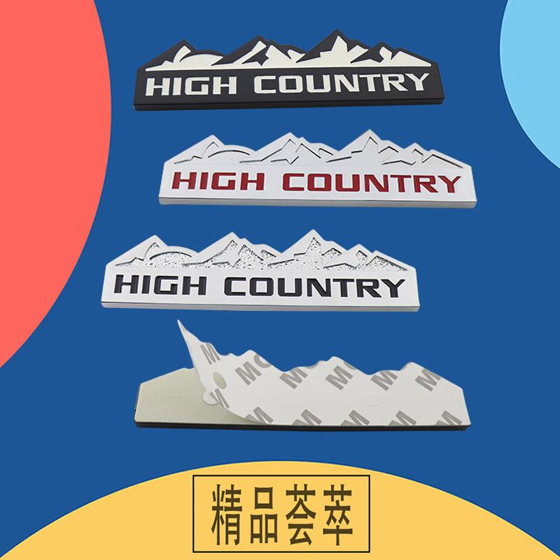 3D HIGH COUNTRY Snow Mountain For SUV Off Road car Hood Fender trunk Rear Decal Emblem Badge Sticker