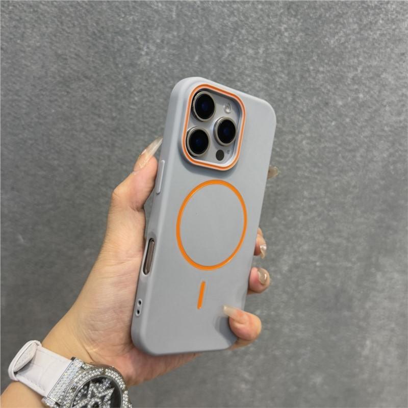 Luxury Matte Soft Silicone For Magsafe Magnetic Case for iPhone 16 16E 15 14 13 12 Pro Max 11 Hit Color Shockproof Bumper Cover