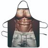 Creative Funny Character Print Waterproof Apron For Kitchen Cooking Home Use