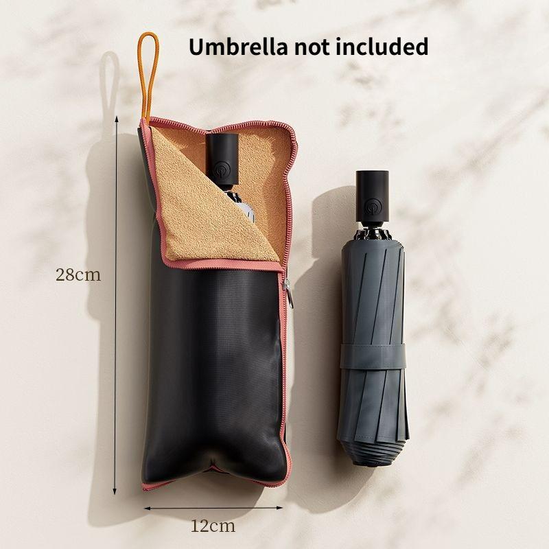 1pc Umbrella Storage Bag Ultra Water Absorbent Splash Proof Portable Hanging Sleeve Multifunctional Foldable Bag