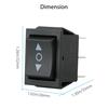 Mini Rocker Switch Black Double pole/throw For car motorcycle boat Accessories