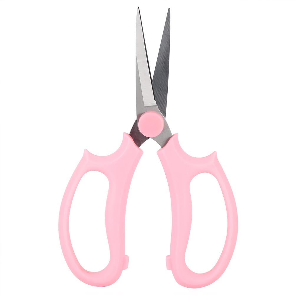 Multifunctional Floral Scissors Pruning Shears Flower Cutting Scissors(Pink)