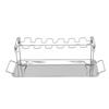 Chicken Leg Rack Detachable Foldable Stainless Steel Chicken Wing Rack with Drip Pan for Outdoor Household