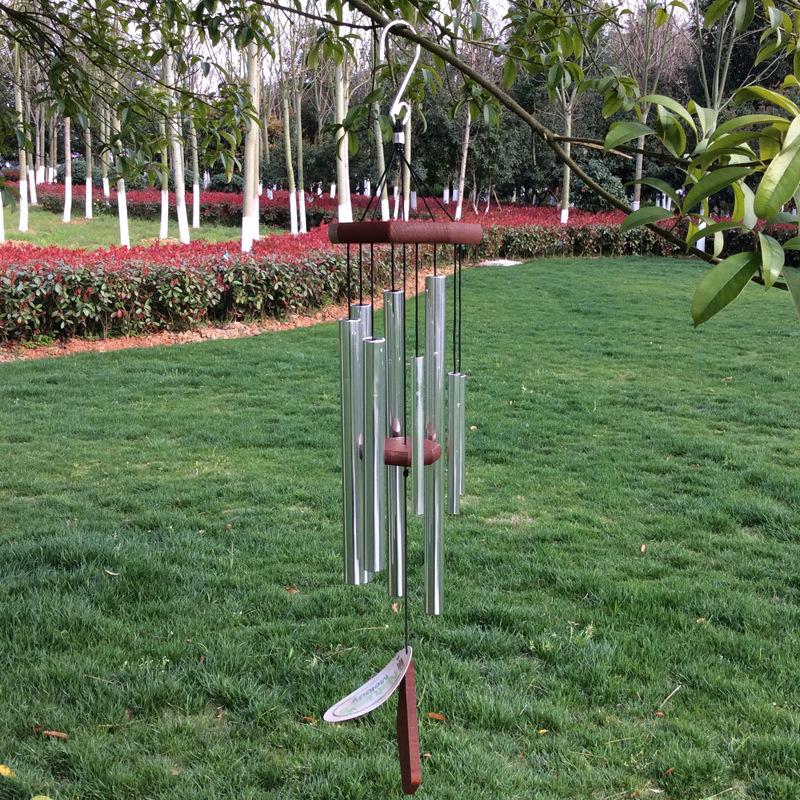 European and American Solid Wood Beech Metal 8-tube Music Wind Chime Hanging Decoration Home Outdoor Garden Hanging