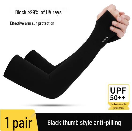 Ice Silk Sun Protection Sleeves for Women - 2025 New Anti-UV Breathable Arm Sleeves for Summer Cycling & Driving
