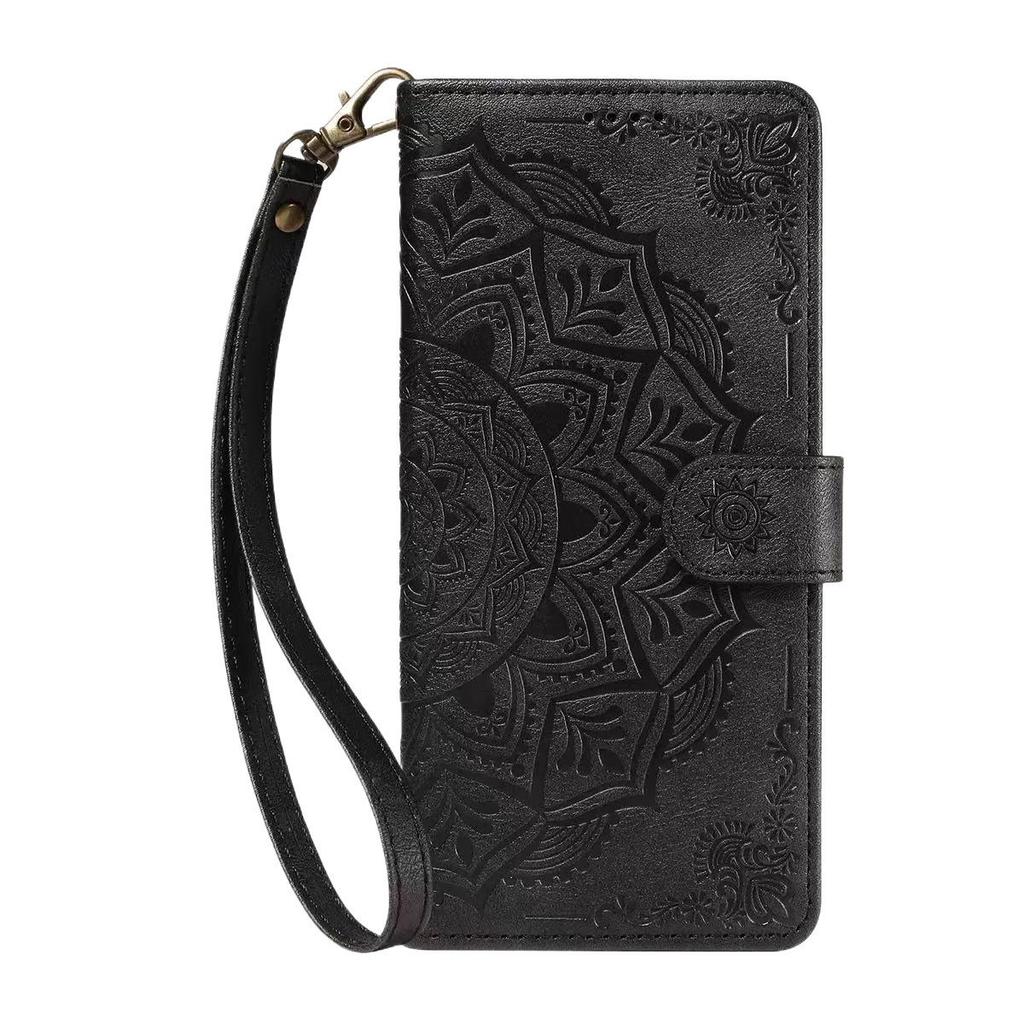 Huawei Nova 12 SE Embossed Mandala Leather Flip Case with Card Holder