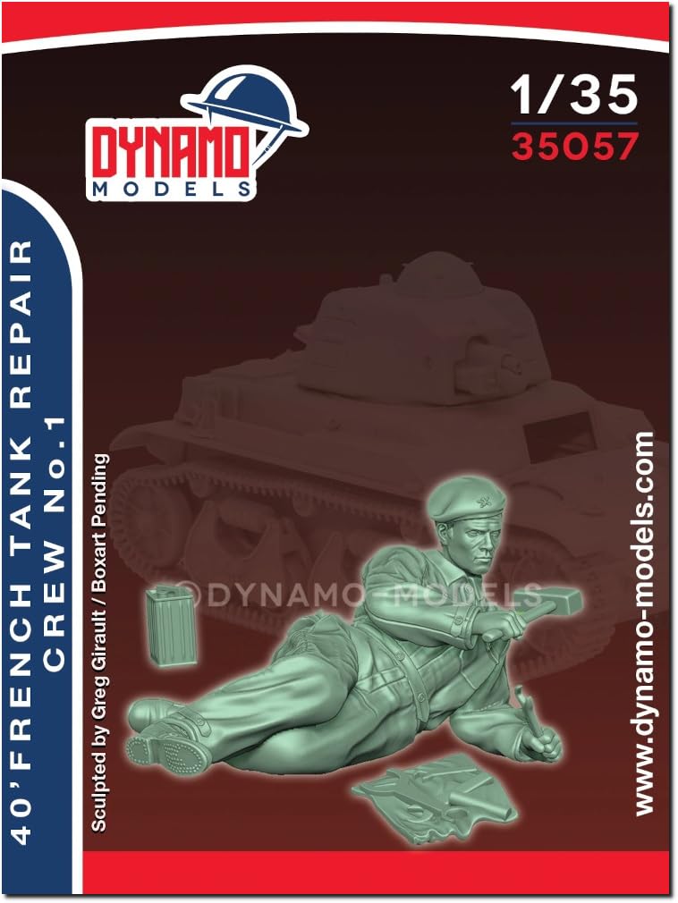 

Dynamo Models French Tank Mechanic 1 1940 Resin Kit DYN35057 1/35 (person)