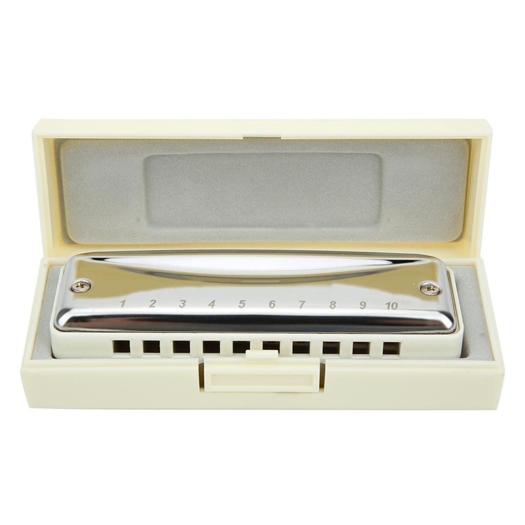 Blues Harmonica 10‑Hole Mouthorgan A Key Portable Beginner Gift Wind Instrument Waterproof