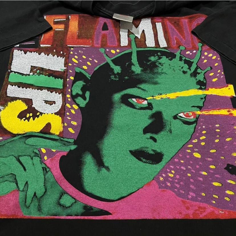 

Vintage THE FLAMING LIPS RARE BAND TOUR 90s Single Stitch T-Shirt REPRINT 4XL