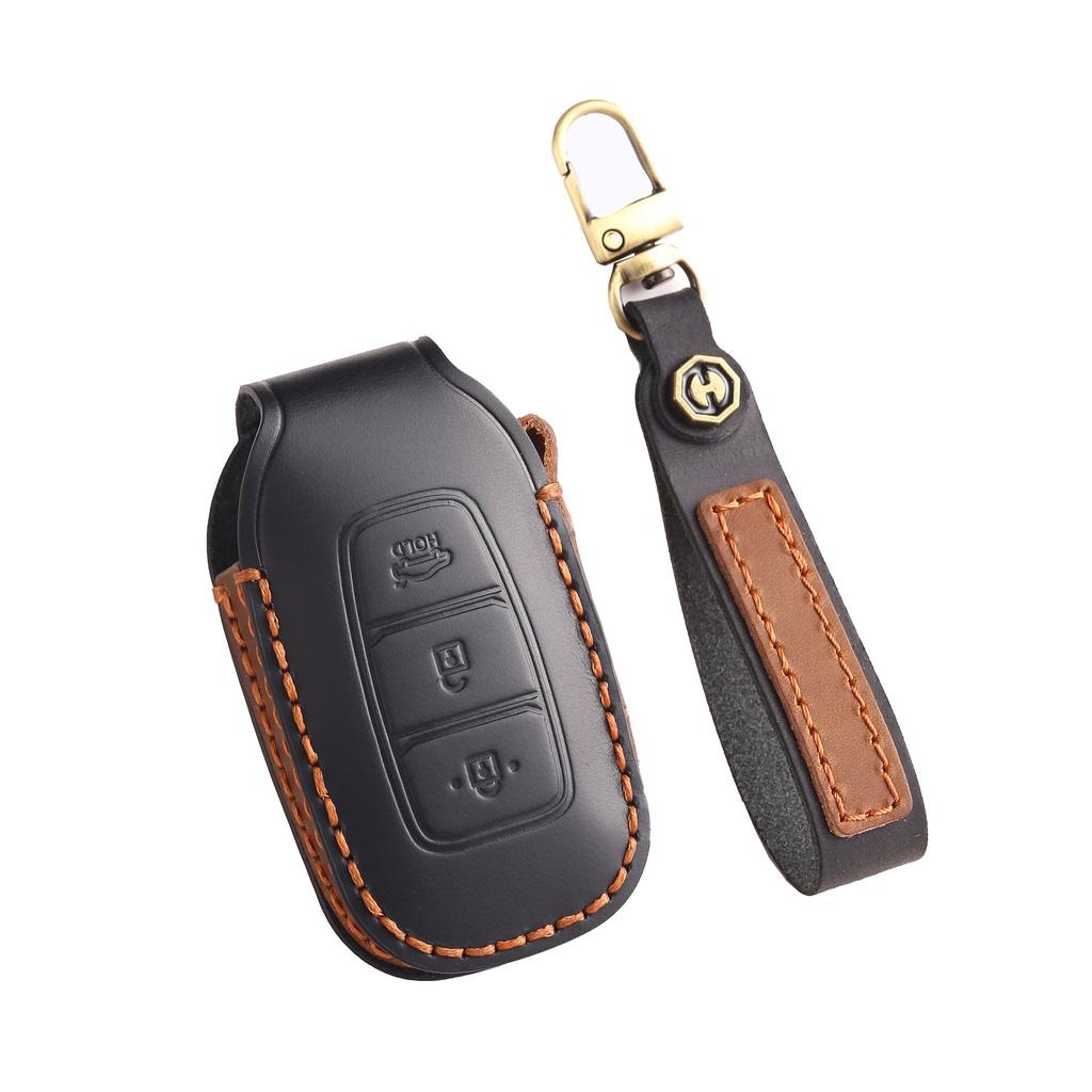 Applicable To Beijing Hyundai Kustu Key Cover Fista 2021 Kustu Special Leather Car Bag Buckle Case