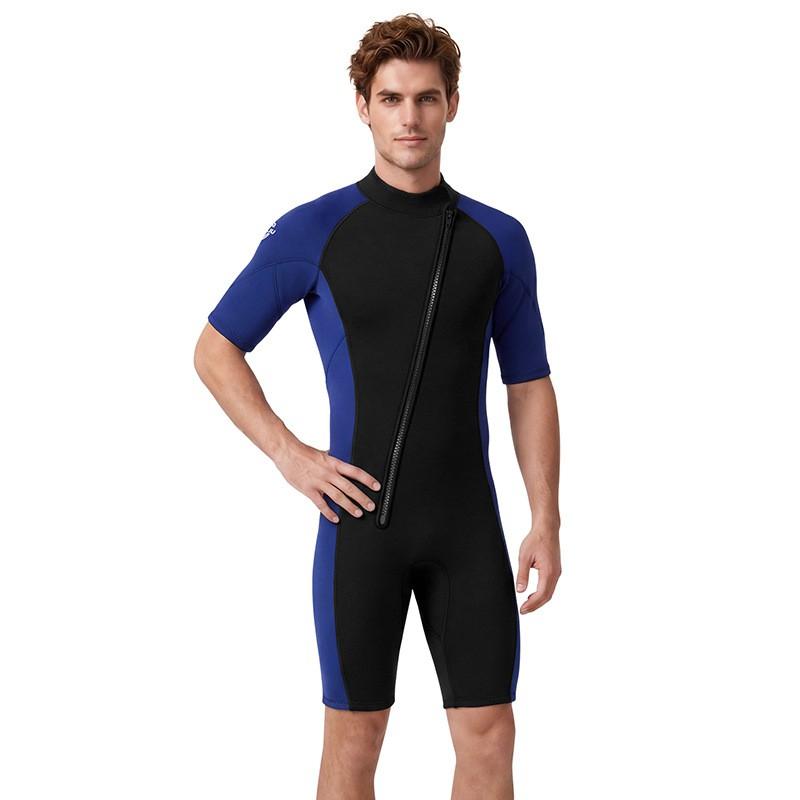 Mens 2mm Neoprene Wetsuit Shorty Snorkeling Diving Surfing Warmth Winter Use
