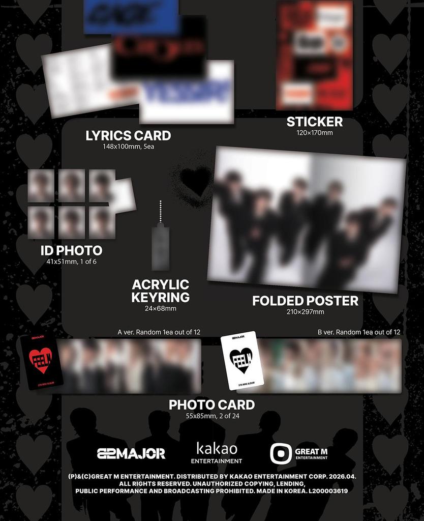 82MAJOR [FEELM] 5th Mini Album (PHOTOBOOK / POCA / KEYRING ver.)